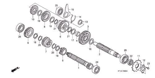 Susunan Gigi Rasio Grand. Urutan memasang transmisi Motor Supra 100