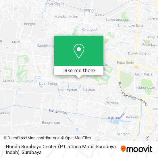 Honda Surabaya Center (pt. Istana Mobil Surabaya Indah). How to get to Honda Surabaya Center (PT. Istana Mobil Surabaya