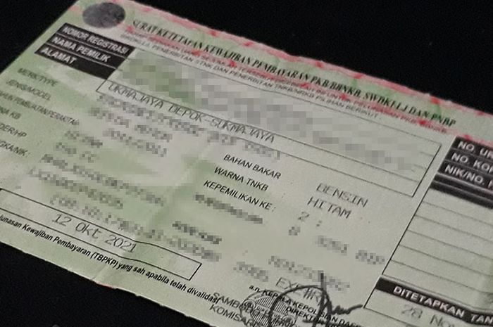 Cara Cek Pajak Progresif Online. Cara Tahu Motor Kena Pajak Progresif, Pemilik Bisa Cek di STNK