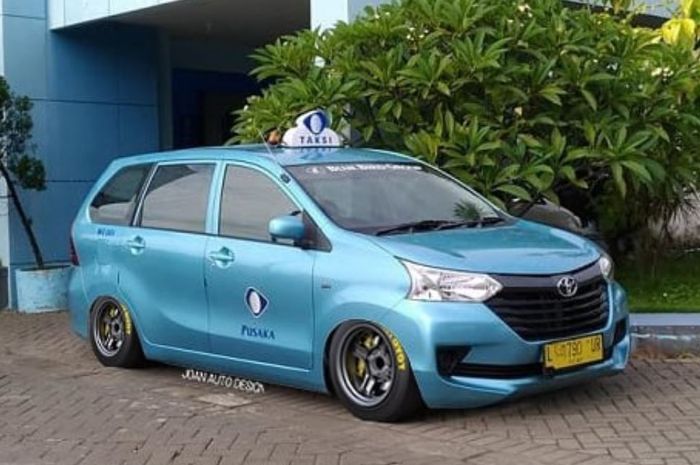 Modifikasi Avanza Ceper Abis. Toyota Avanza Taksi ini Dibuat Ceper dan Gaul Abis