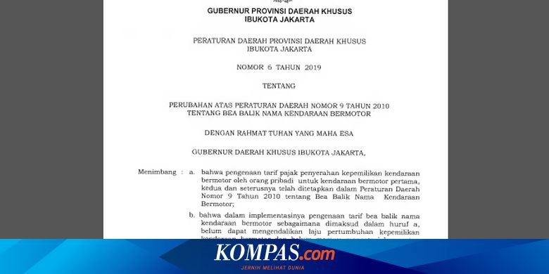 Daftar Harga Honda Brio Kalimantan Tengah. Daftar Tarif BBN-KB Tiap Provinsi, 5 Daerah ini Sudah 15 Persen