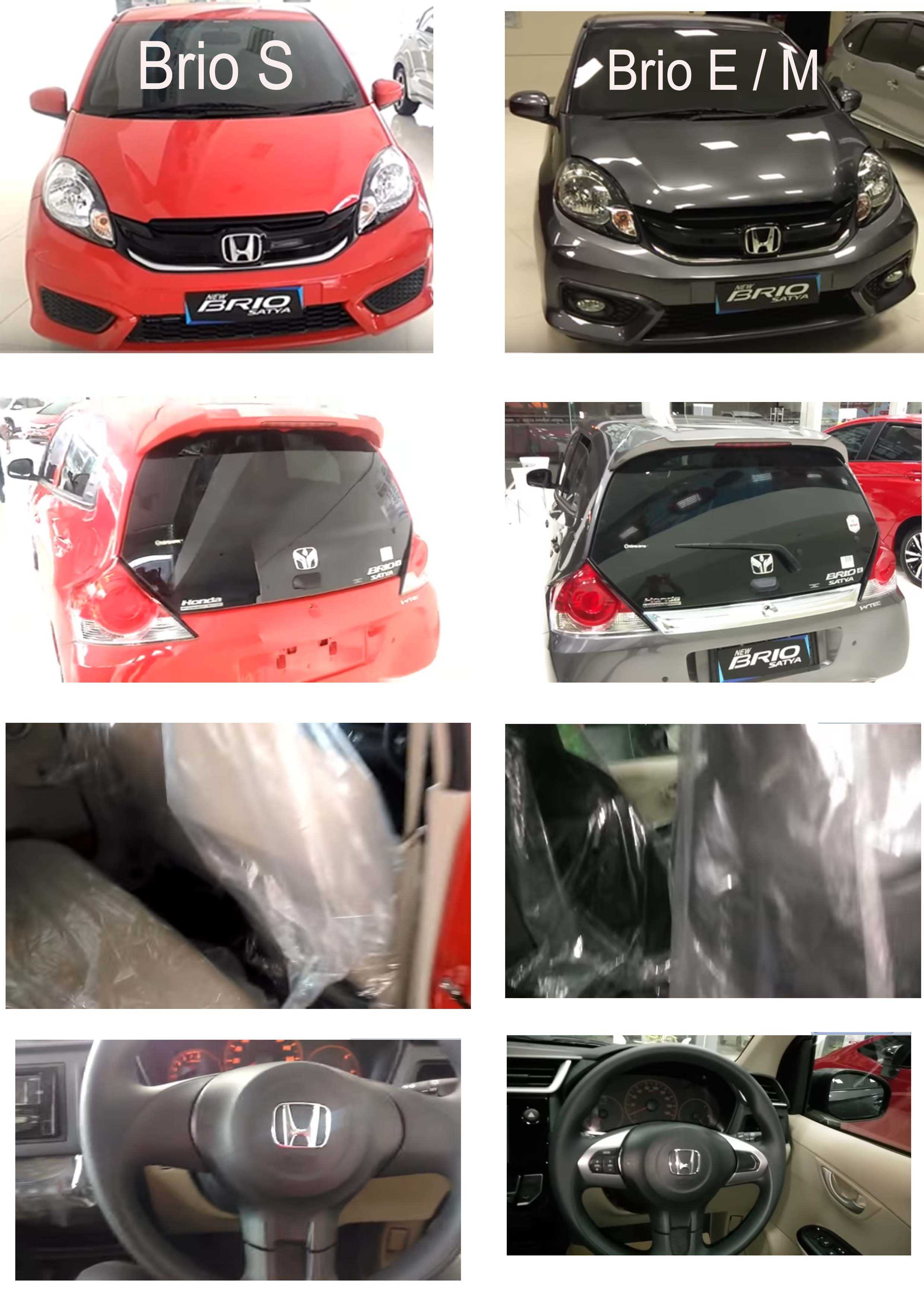 Perbedaan Brio Satya S Dan E 2017. 7 Perbedaan Honda Brio S Versus Brio E/Manual