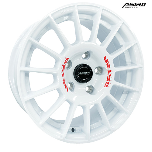 Velg Mobil Warna Putih. Velg Astro Dakar Ring 16x7.0 PCD 5x114.3 White Sticker Red