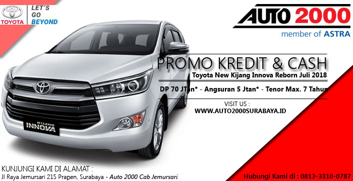 Harga Innova Reborn 2018 Surabaya. Kredit Murah Toyota Kijang Innova Juli 2018 Surabaya