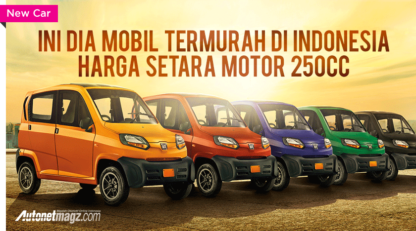 Harga Mobil Bajaj Qute. Bajaj Qute Jadi Mobil Termurah di Indonesia Dengan Harga Setara