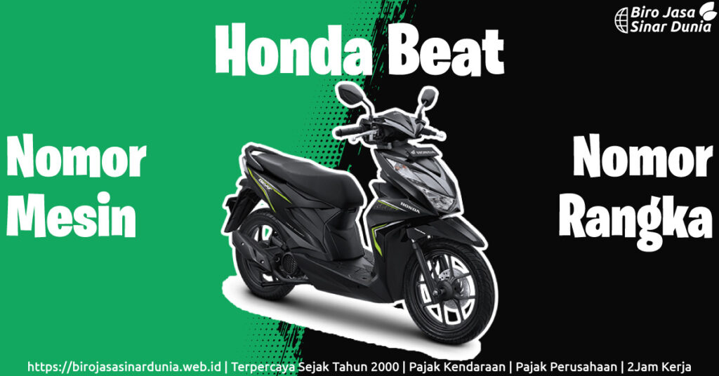 Letak No Mesin Honda Beat. 2 Letak Nomor Mesin Beat