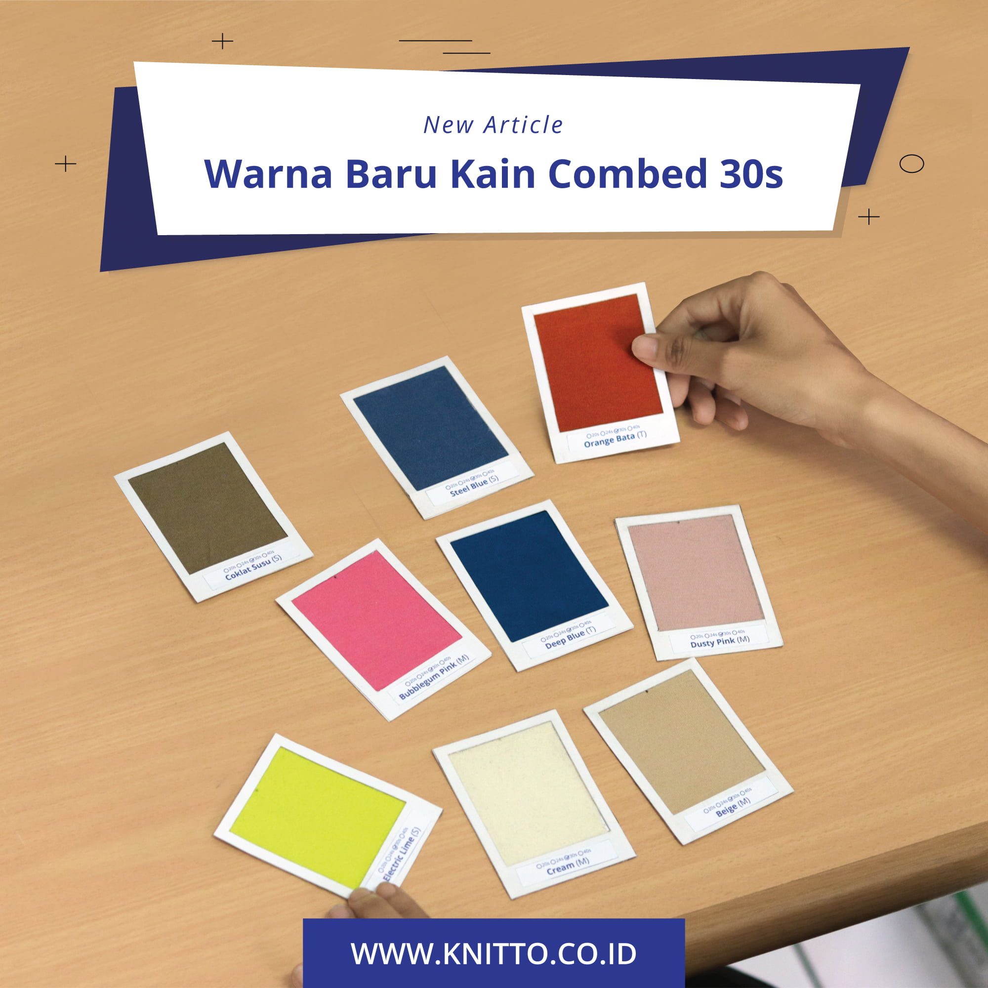 Perbedaan Warna Putih Dan Putih Tulang. Warna Baru Kain Combed 30s