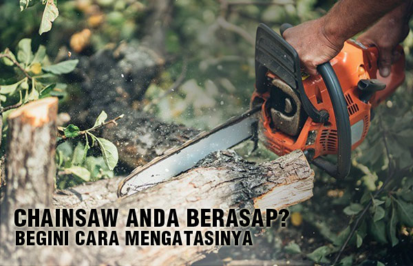 Penyebab Mesin Senso Cepat Panas. Mengatasi Mesin Gergaji Kayu Berasap ( Keluar Asap )