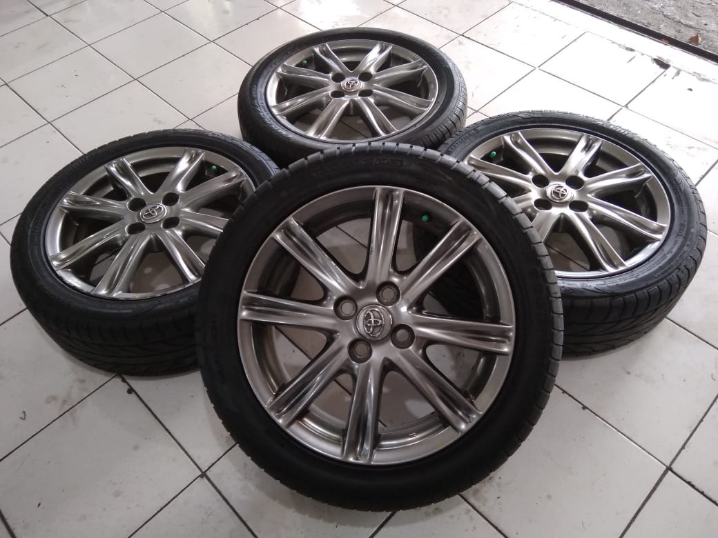 Harga Velg Mobil Yaris Ring 16. velg second ori toyota yaris ring 16 + ban 195/50