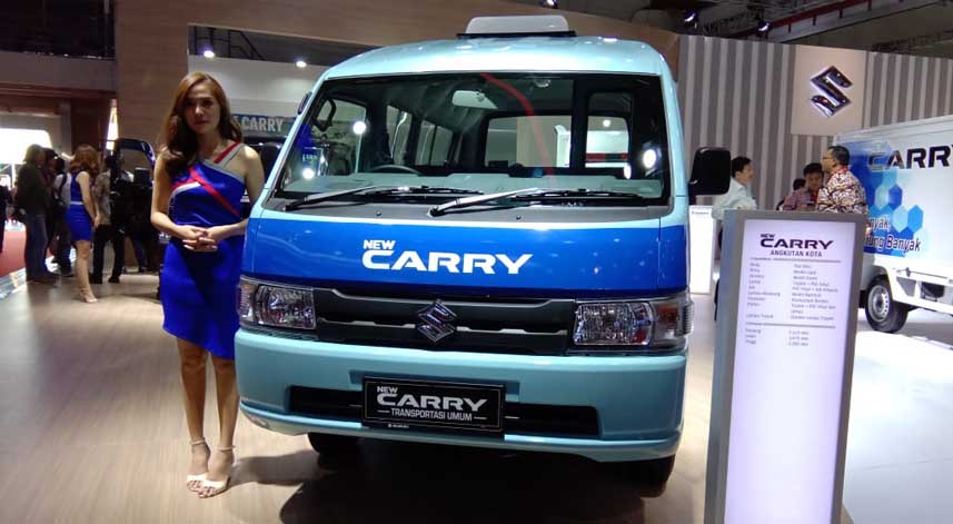 Harga Mobil Angkot Baru 2019. Baru Meluncur, New Suzuki Carry Laris Manis di IIMS 2019