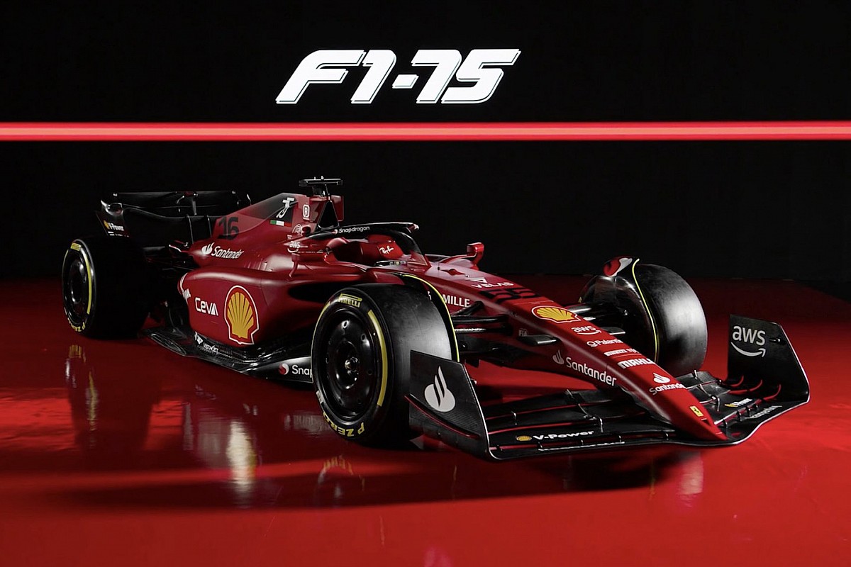 Mobil Ferrari Warna Merah. Ferrari Padukan Warna Merah dan Hitam pada Livery F1-75