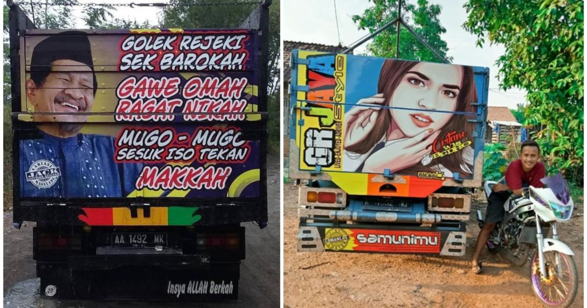 Foto Cewek Cantik Dari Belakang. 13 Gambar Wajah Artis yang Menghiasi Bagian Belakang Truk