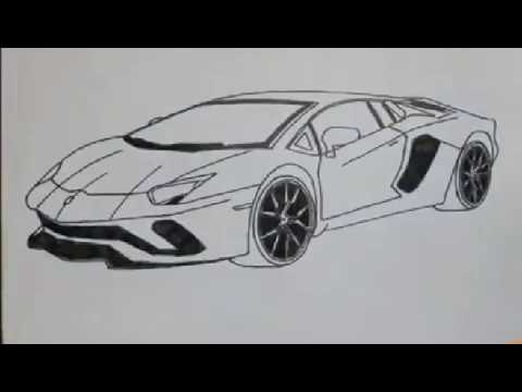 Cara Menggambar Lamborghini. Cara Menggambar Mobil Lamborghini Dengan Pensil