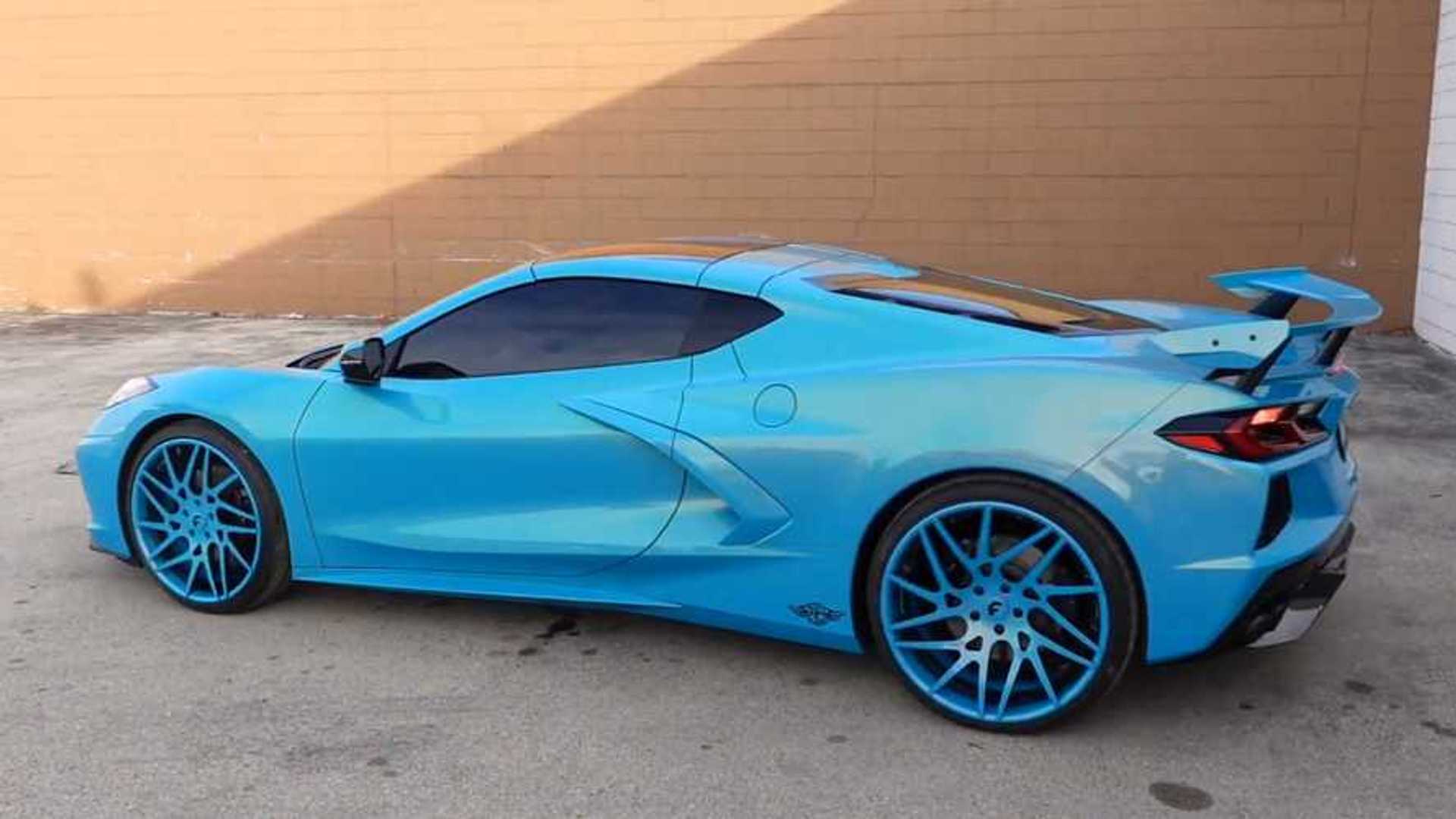 Modifikasi Mobil Warna Biru. Chevrolet Corvette Biru Ini Disebut Memalukan oleh Salah Satu