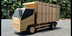 Gambar Pola Miniatur Truk Dari Kardus. Cara Membuat Mobil-mobilan dari Kardus, Cocok untuk Mainan