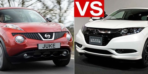 Nissan Juke Vs Honda Hrv. Sanggupkah Honda HR-V Menggulingkan Kedigdayaan Sang