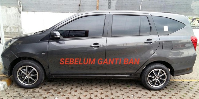 Ukuran Ban Standar Toyota Calya. LCGC Toyota Calya Ganti Ban Anti-Cungkring