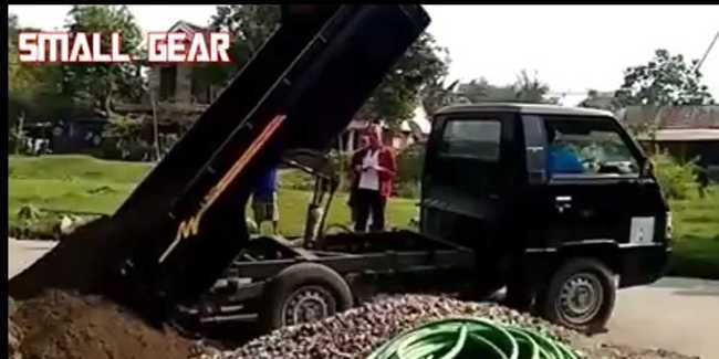 Modifikasi L300 Pick Up. Modifikasi L300 ala Dump Truck, Angkut Pasir Jadi Makin Mudah