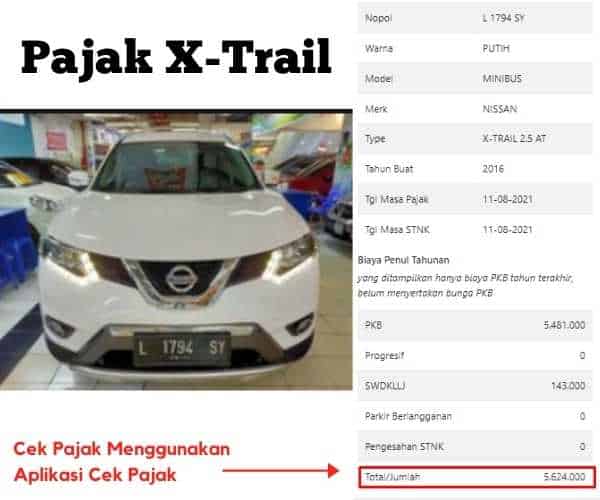 Pajak Mobil Nissan X Trail. Info Pajak X-Trail : Ganti Plat Nomor, Balik Nama, Progresif, Cara