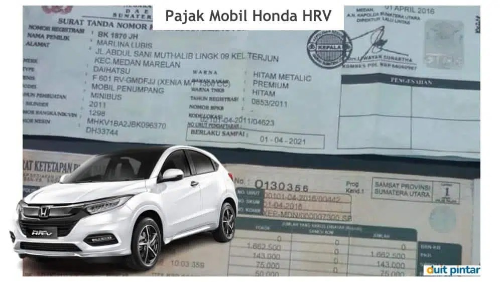 Pajak Mobil Honda Hrv. Cara Cek dan Bayar Pajak Mobil Honda HRV di Samsat