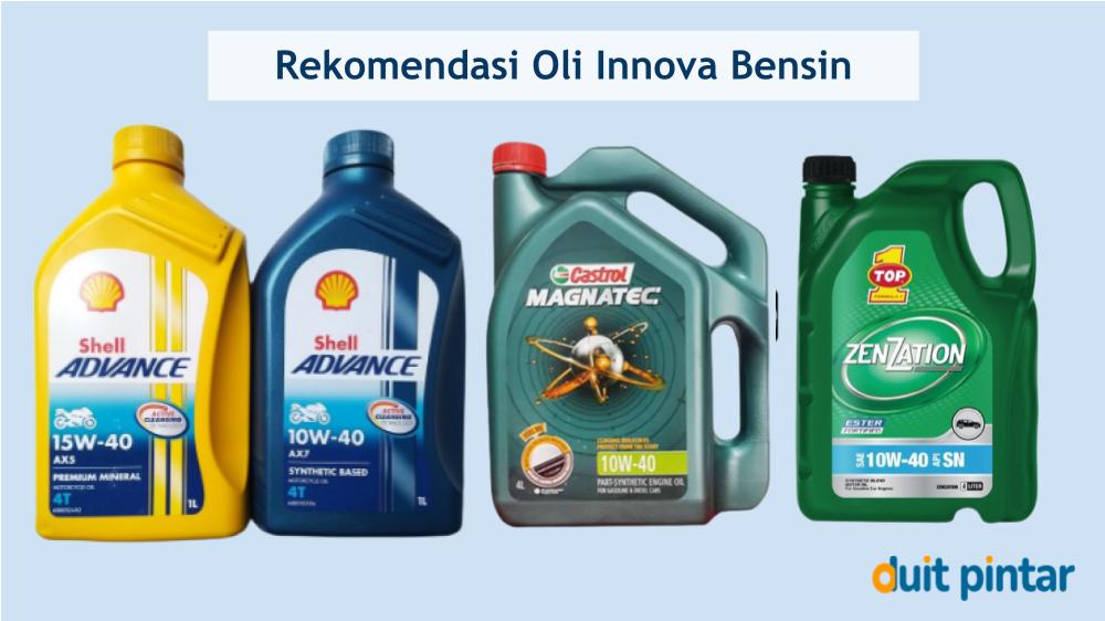 Volume Oli Mesin Innova Bensin. Oli Innova Bensin – Rekomendasi dan Estimasi Biaya Ganti