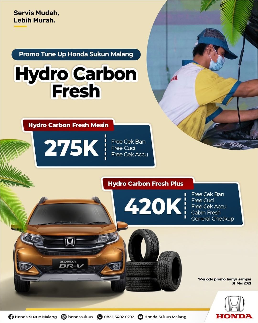 Biaya General Check Up Honda Brio. Promo Tune Up Mobil Harga Hemat Mulai 275Ribu