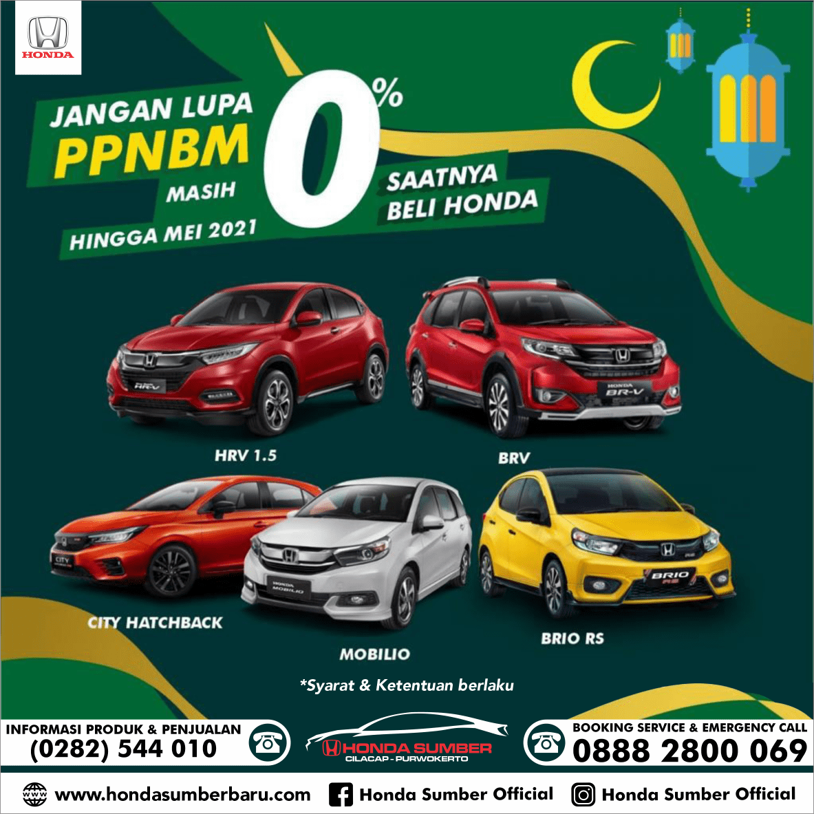 Harga Mobil Honda Brio Wilayah Purwokerto. Honda Sumber Baru