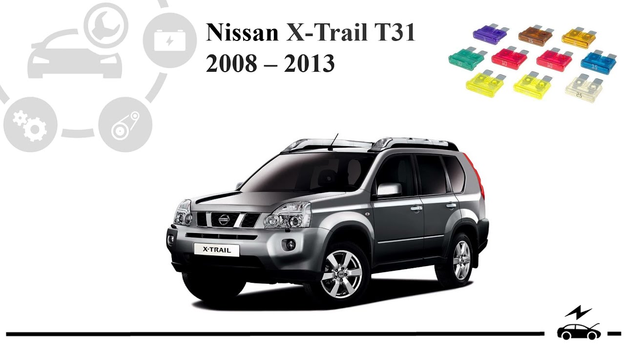 Letak Sekring Nissan Xtrail. Fuse box diagram Nissan X-Trail T31 and relay with assignment and