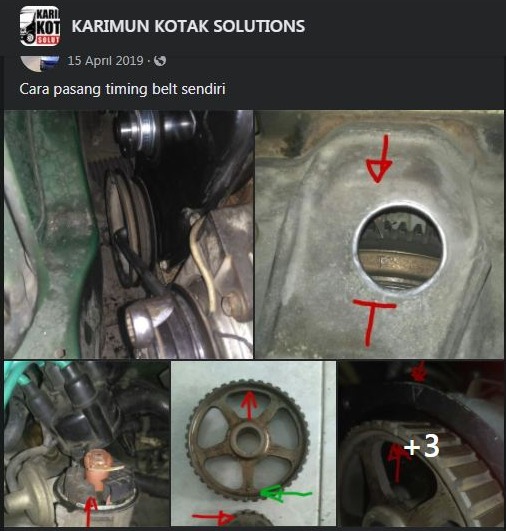 Cara Mengganti Timing Belt Suzuki Carry. Ganti Timing Belt Karimun Kotak 2002