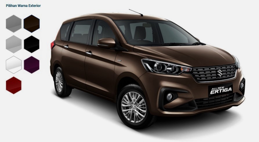 Warna Mobil Ertiga Yang Bagus. Pilihan Warna Suzuki All New Ertiga 2018 Generasi Kedua