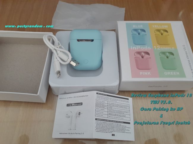 Cara Mencharger Headset Bluetooth. [Review] Earphone Bluetooth inPods 12 TWS Macaron : Cara