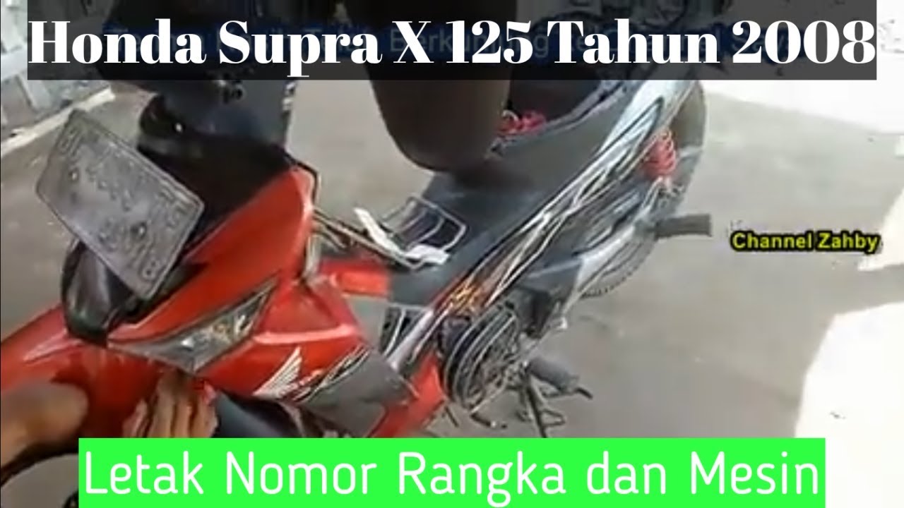 Posisi Nomor Rangka Supra X 125. Letak Nomor Rangka Dan Nomor Mesin Motor Honda Supra X 125