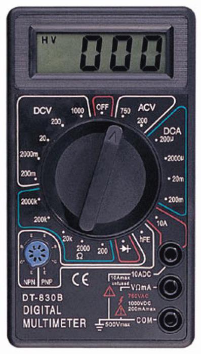 Cara Menggunakan Multimeter Digital Dt830b. Digital Multimeter DT-830B: user manual, dan ulasan