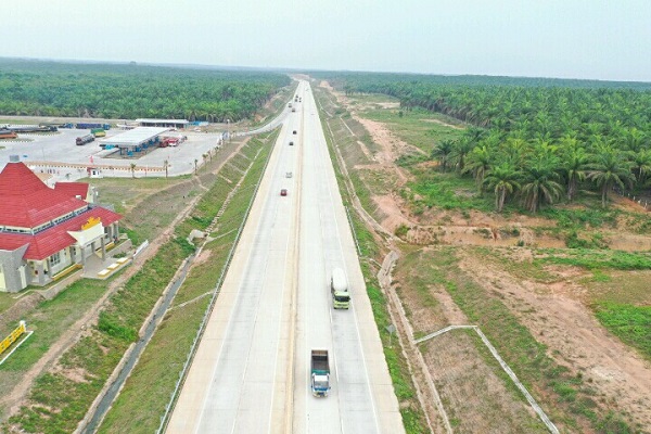 Gerbang Tol Lambu Kibang. Tol Terbanggi Besar – Pematang Panggang – Kayu Agung