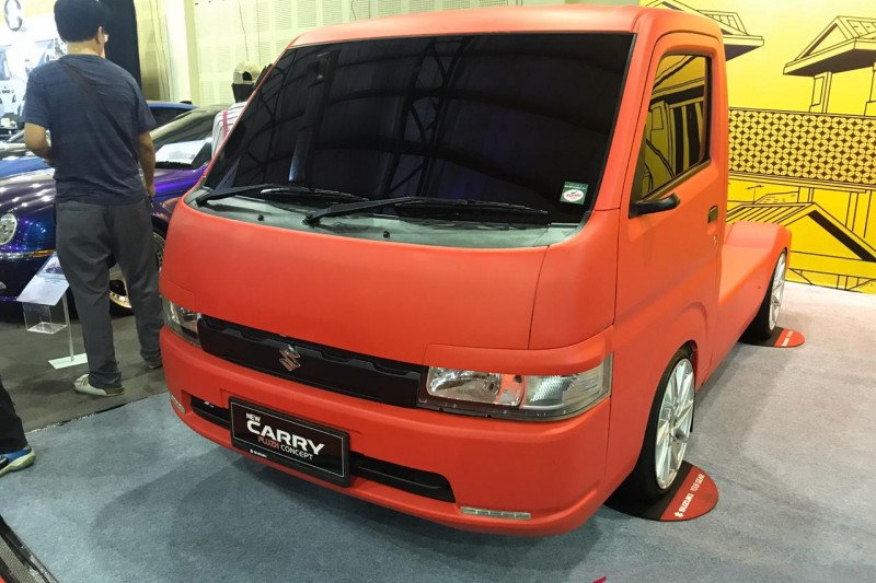 Suzuki New Carry Modifikasi. Suzuki New Carry Fluzh Concept mejeng di IMX 2019