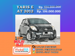 Harga Toyota Yaris 1.5 E At Tahun 2012. Yaris 2012 bekas