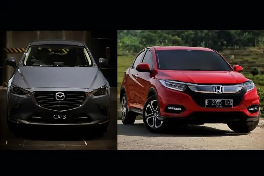 Mazda Cx3 Vs Hrv. Adu Taring Mazda CX-3 1.5L Sport Lawan Honda HR-V 1.5 E