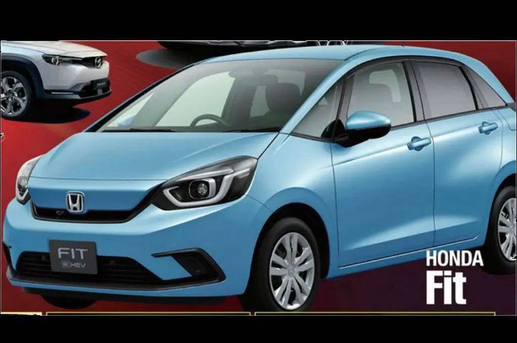 Mobil Honda Jazz Warna Biru. Beginikah Tampang Honda Jazz Baru?