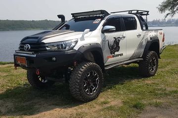 Toyota Hilux Single Cabin Modifikasi Off Road. Tampilan Toyota Hilux Jadi Garang, Main Oprek Kaki Jenjang Plus