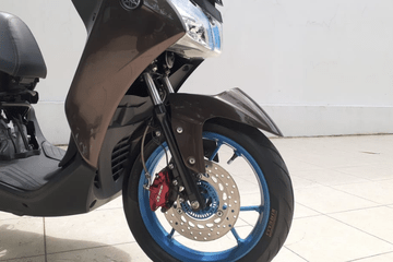 Modifikasi Warna Pelek Motor. Yamaha Lexi Stylish Modal Berganti Warna Pelek, Kaki Dijejali Part