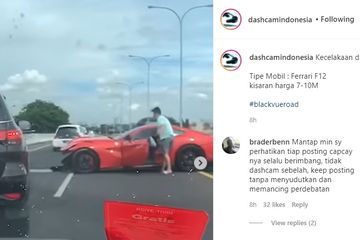 Harga Ferrari F12 Berlinetta. Wajah Ferrari F12 Berlinetta Remuk Akibat Kecelakaan di Tol