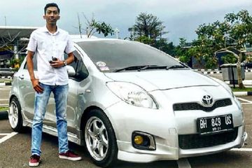 Ukuran Ban Yaris Bakpao. Polisi Muda Gaul, Yaris Bakpaonya Dioperasi Kaki, Jalannya Cool