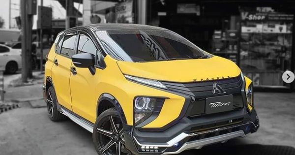 Harga Mobil Xpander Warna Kuning. Kombinasi Warna Kuning Hitam Plus Body Kit, Xpander Ini Tampil