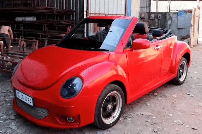 Modif Swift Jadi Mini Cooper. Tampak Luar VW Beetle Atap Terbuka, Begitu Masuk Kabin