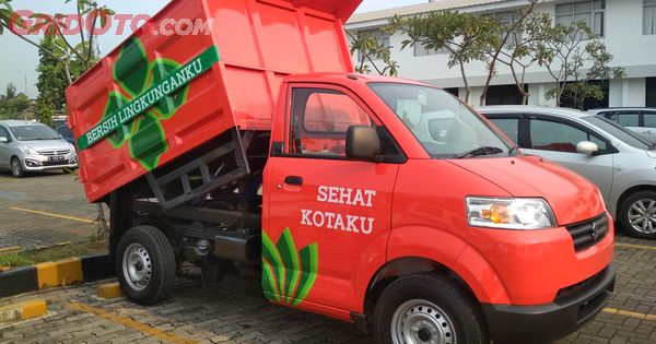 Biaya Modifikasi L300 Jadi Dump. Mini Dump Truck Unik Dari Suzuki, Bak-nya Terangkat Otomatis