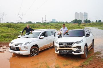 Pajero Sport Dakar Ultimate 4x4. Ini Hasil Adu Jago Fortuner 2.8 4x4 VS Pajero Sport Dakar Ultimate