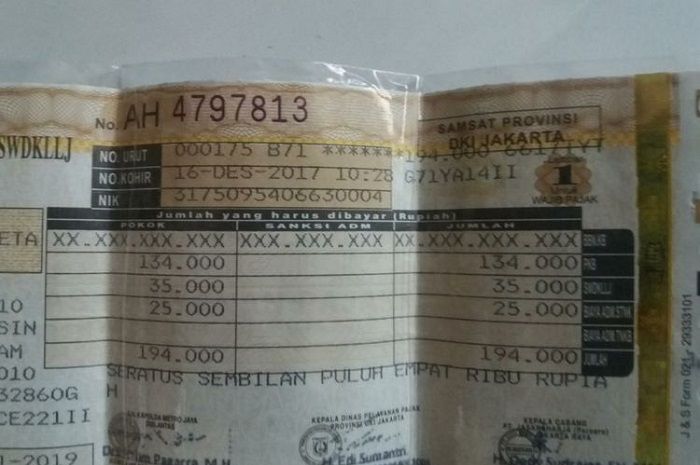 Arti Tnkb Di Stnk. Jangan Asal Bayar Pajak, Wajib Tau Arti Singkatan yang Ada di STNK