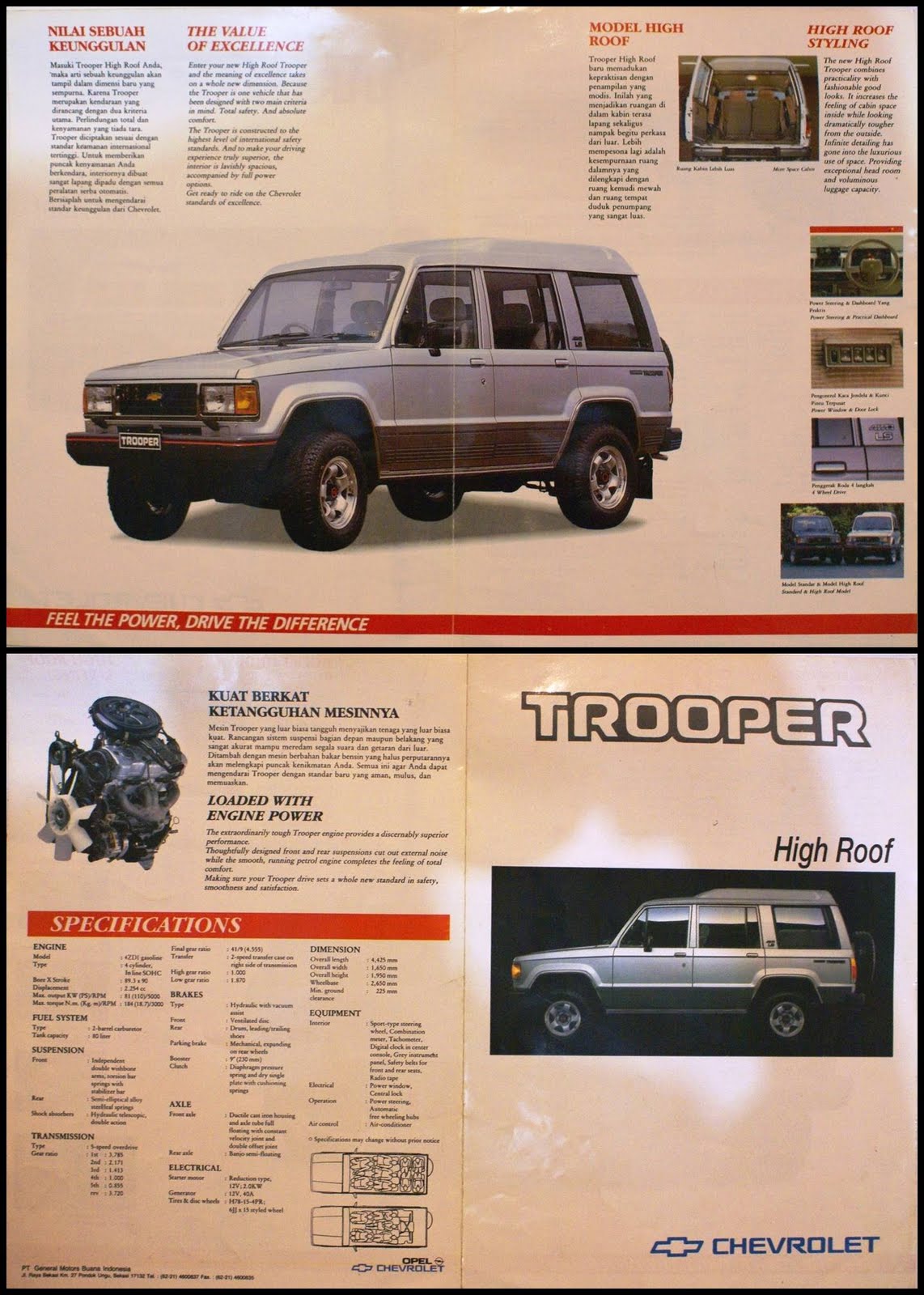 Chevrolet Trooper Diesel 5 Pintu 4x4. Sejarah Chevrolet Trooper Indonesia – JIPMANIA