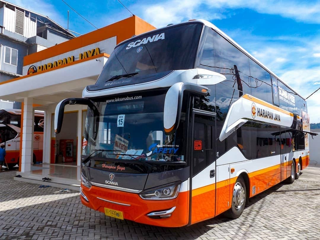 Harga Bus Scania Double Decker. Bus Double Decker Harapan Jaya: Rute dan Harga Tiket 2021