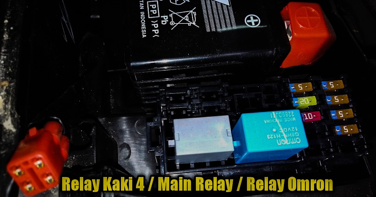 Cara Cek Relay 4 Kaki. Cara Pasang dan Mengecek Main Relay Kaki 4 Motor Injeksi Pakai